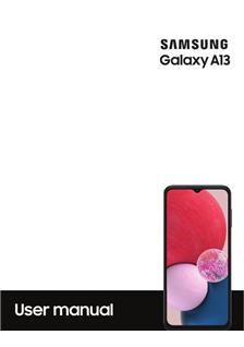 Samsung Galaxy A13 manual. Camera Instructions.
